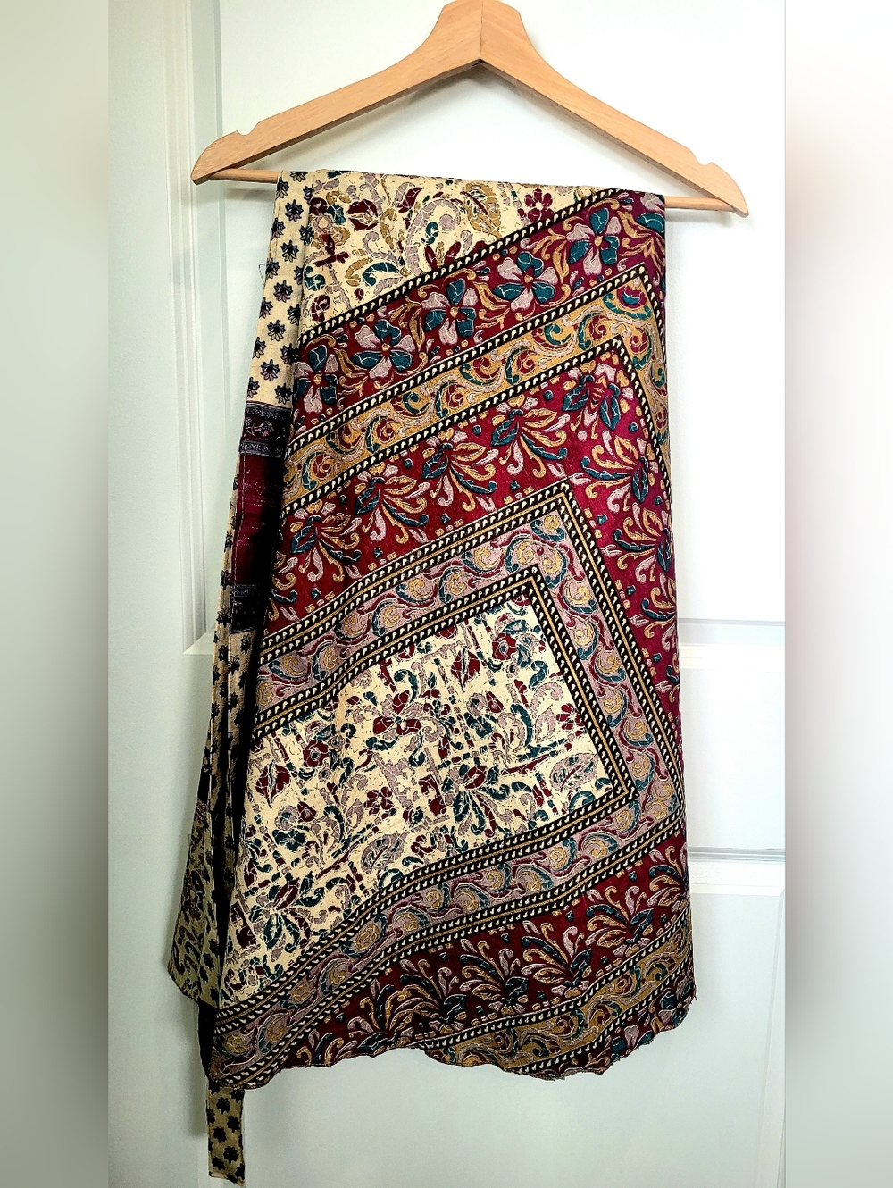 Darn Good Yarn Boho Sari Wrap Maxi Skirt